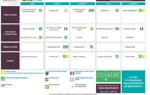 REPAS CANTINE / VACANCES : 21 octobre au 25 octobre 2024