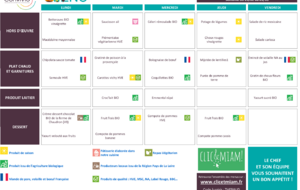 REPAS CANTINE / VACANCES : 23 février au 1er mars 2026