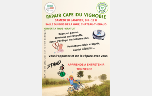 Repair Café du Vignoble à la salle du Bois de la Haie