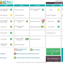 REPAS CANTINE: 15 au 19 juin 2026