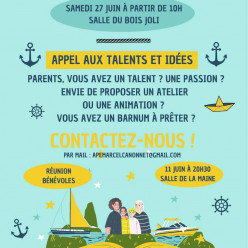 Fête de l'école - 27/06/26- Appel aux talents et idées